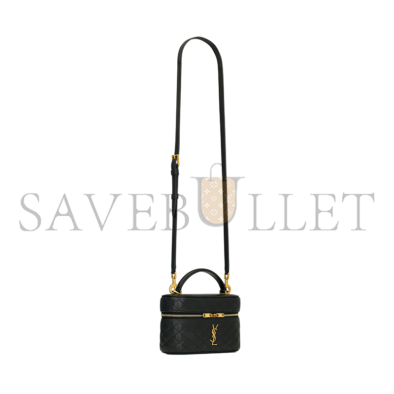 YSL GABY VANITY BAG IN QUILTED PATENT LEATHER 7667311EL071000 (18*11*6.5cm)